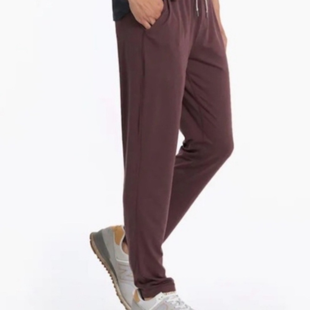 Vuori Men's Ponto Performance Pants in Burgundy - Medium - Picture 2 of 14